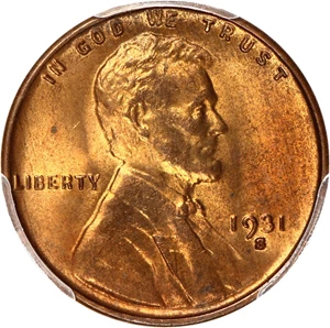 image for: 1931-S 1c PCGS/CAC MS65 RB