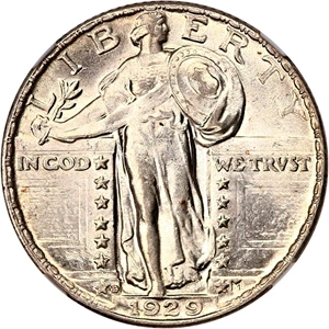 image for: 1929-D 25c NGC MS63 FH