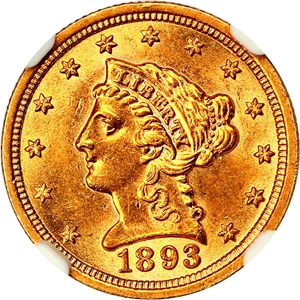 image for: 1893 2 1/2 NGC MS62
