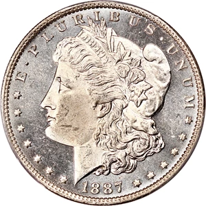 image for: 1887-O $1 PCGS/CAC MS64 PL