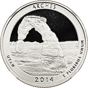 image for: 2014-S Arches 25c NGC Proof 69 UCAM (Silver)