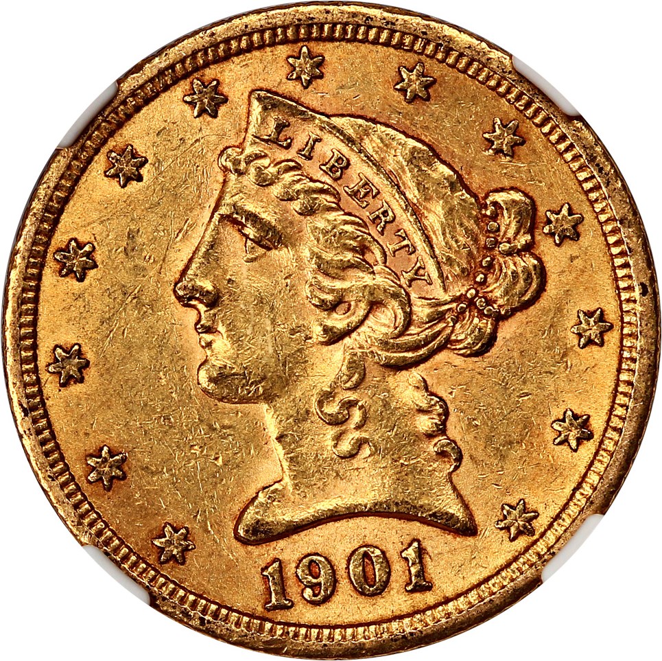 image for: 1901/0-S $5 NGC MS61