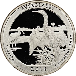 image for: 2014-S Everglades 25c NGC Proof 69 UCAM (Silver)
