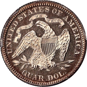 image for: 1886 25c PCGS Proof 63 CAM