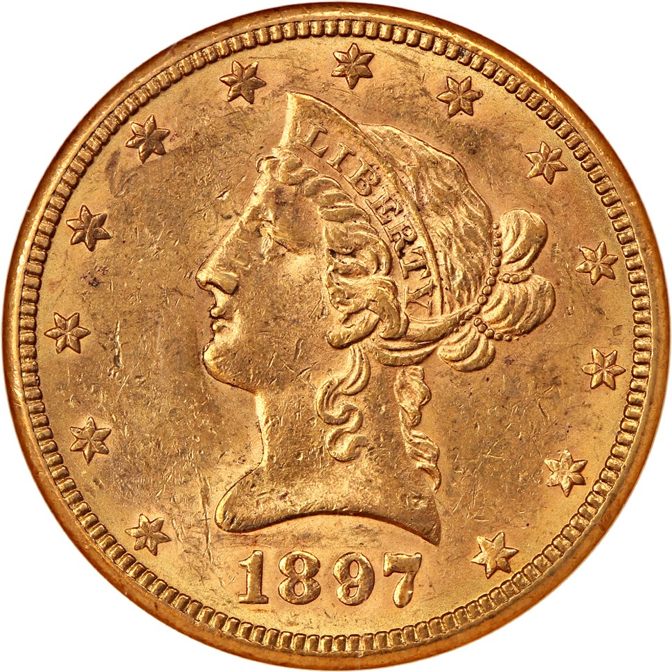 image for: 1897-O $10 NGC/CAC MS60