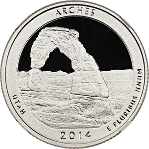 image for: 2014-S Arches 25c NGC Proof 69 UCAM (Silver)