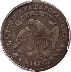 image for: 1814 10c PCGS F12 (STATESOF)
