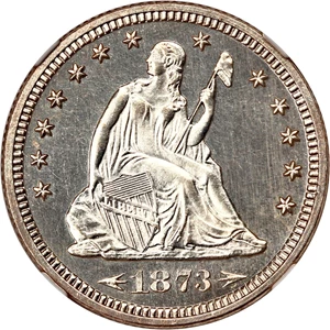 image for: 1873 25c NGC Proof 64 (Arrows)