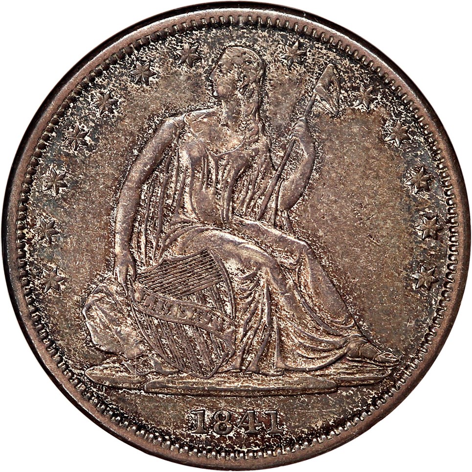 image for: 1841 50c NGC AU53