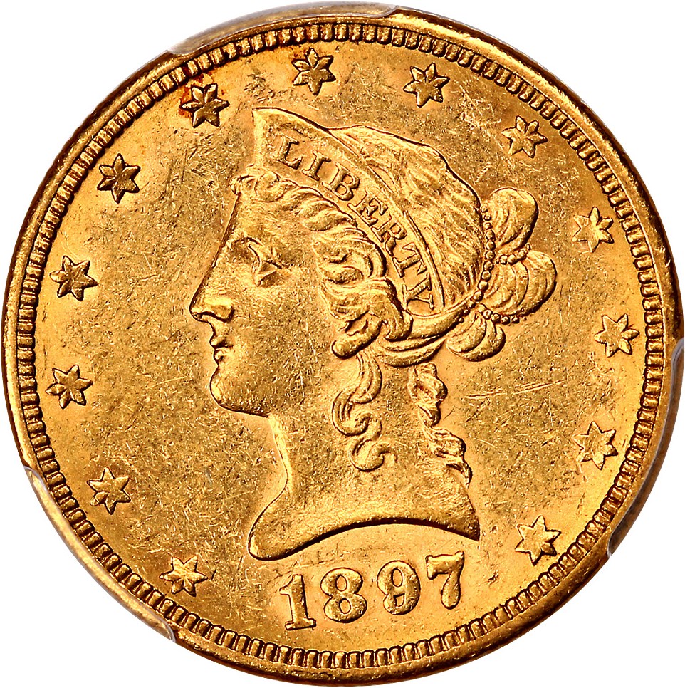 image for: 1897-O $10 PCGS AU55
