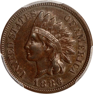 image for: 1886 1c PCGS AU58 (Type 2)