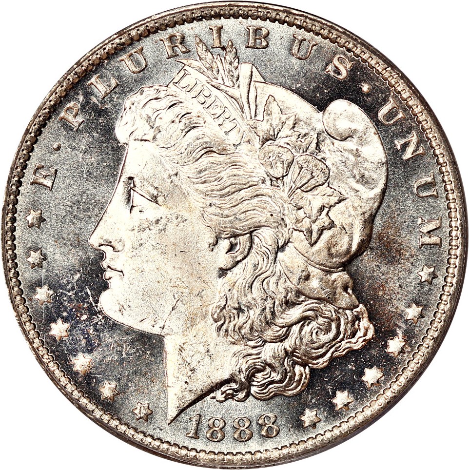 image for: 1888-O $1 PCGS/CAC MS64 DMPL (OGH)