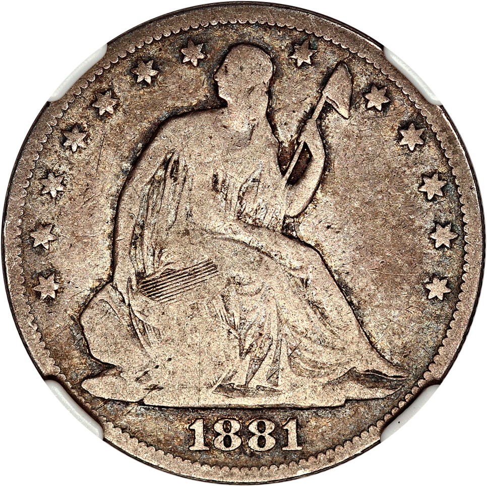 image for: 1881 50c NGC VG-08