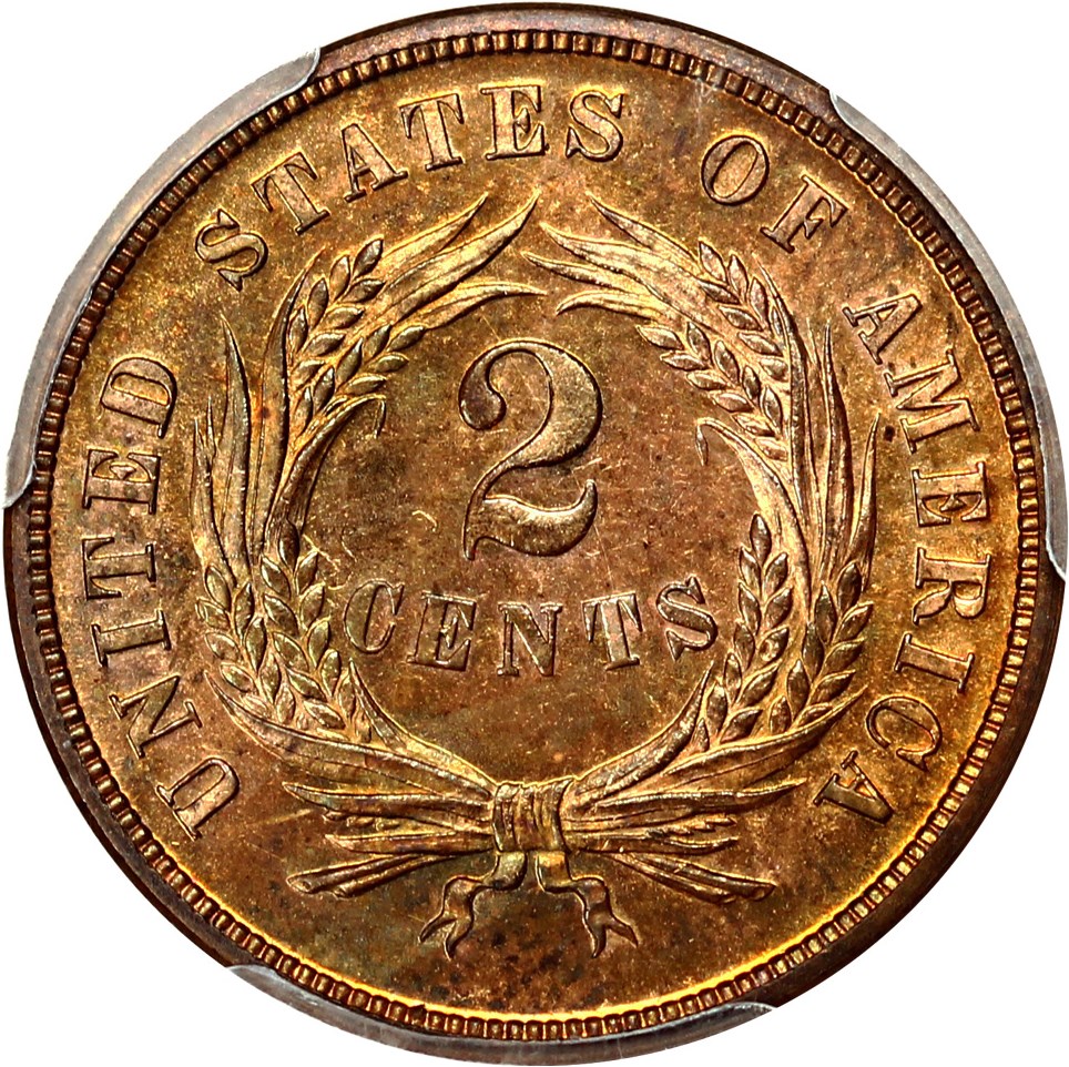 image for: 1870 2c PCGS Proof 65 RB