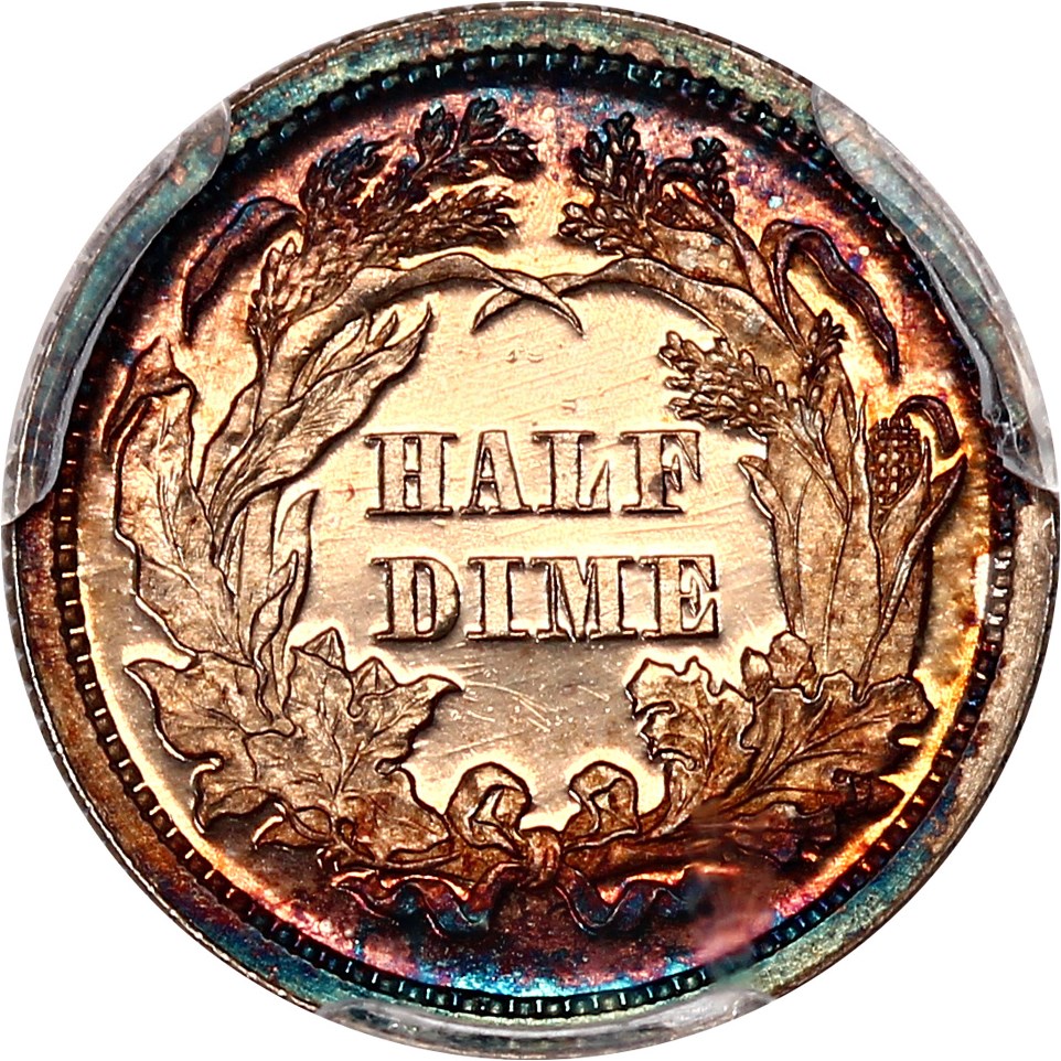 image for: 1868 H10c PCGS/CAC Proof 66