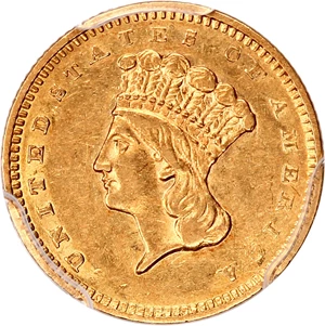 image for: 1857-S G$1 PCGS/CAC AU50