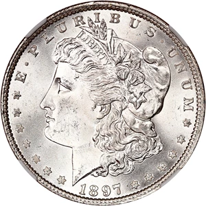 image for: 1897 $1 NGC MS67