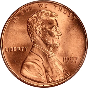 image for: 1997 1c PCGS MS68 RD