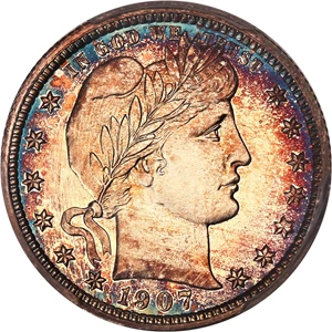 image for: 1907 25c PCGS Proof 67 CAM