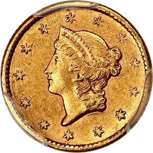 image for: 1854-S G$1 PCGS/CAC AU55 (Type 2)