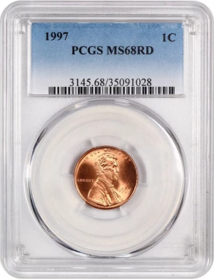 image for: 1997 1c PCGS MS68 RD