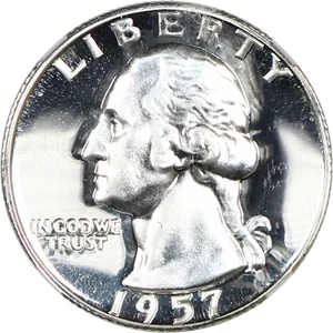 image for: 1957 25c NGC Proof 67 CAM