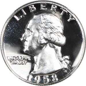image for: 1958 25c NGC Proof 68 *Star*