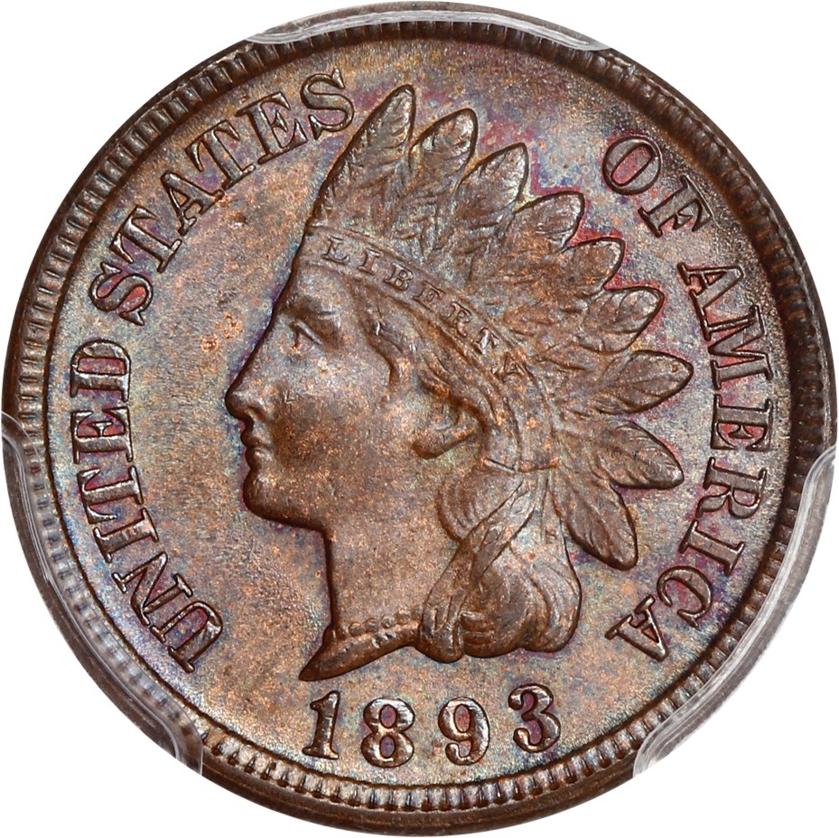 image for: 1893 1c PCGS/CAC MS64 BN