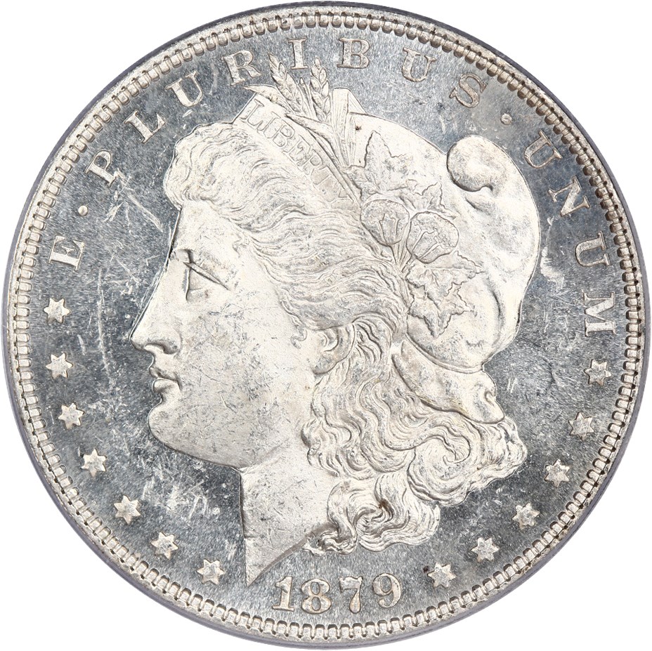 image for: 1879 $1 PCGS/CAC MS62 DMPL