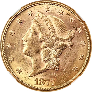 image for: 1877 $20 NGC MS61