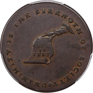 image for: Kentucky Cent PCGS AU50 (Plain Edge)