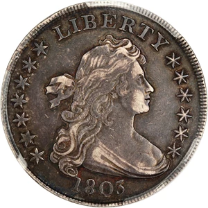 image for: 1803 $1 PCGS/CAC XF40 (Small 3)