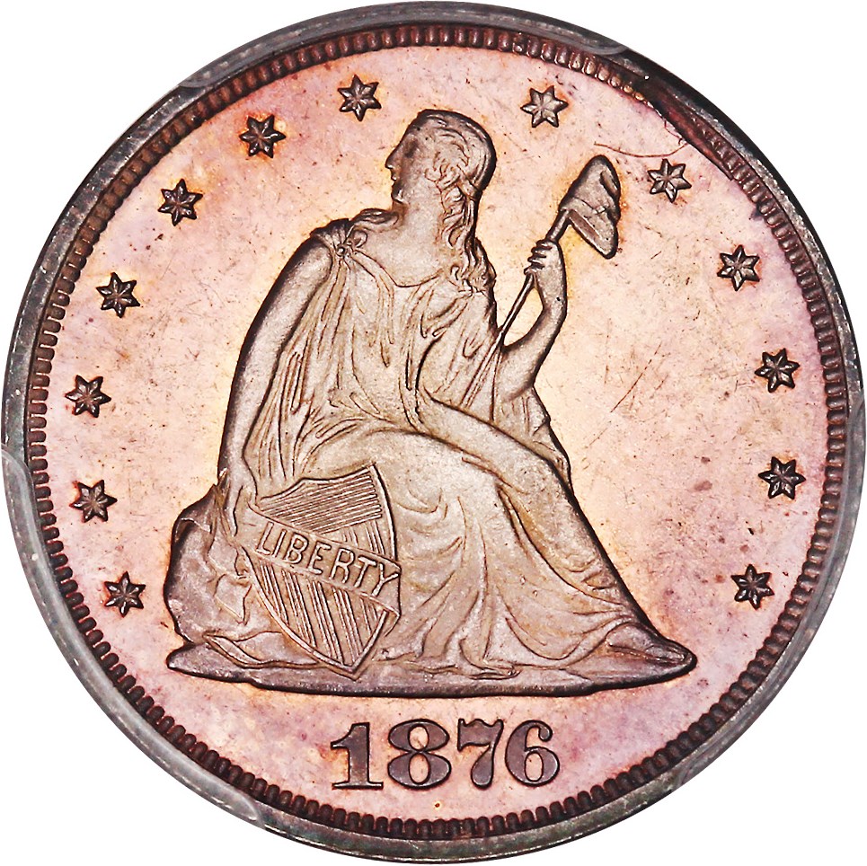 image for: 1876 20c PCGS Proof 64 CAM