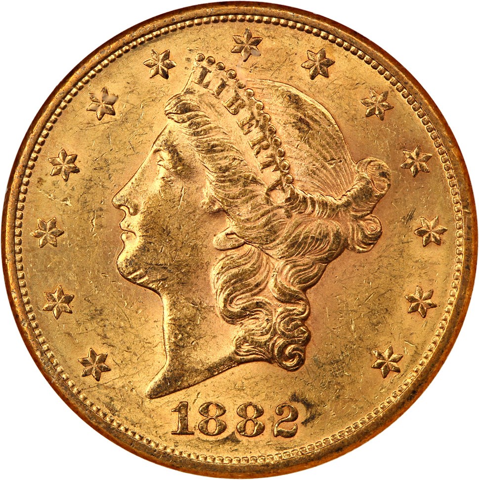 image for: 1882-S $20 NGC MS61