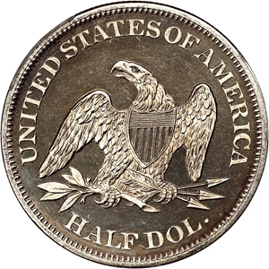 image for: 1864 50c PCGS/CAC Proof 64 CAM