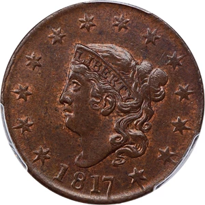 image for: 1817 1c PCGS MS63 BN (13 Stars)