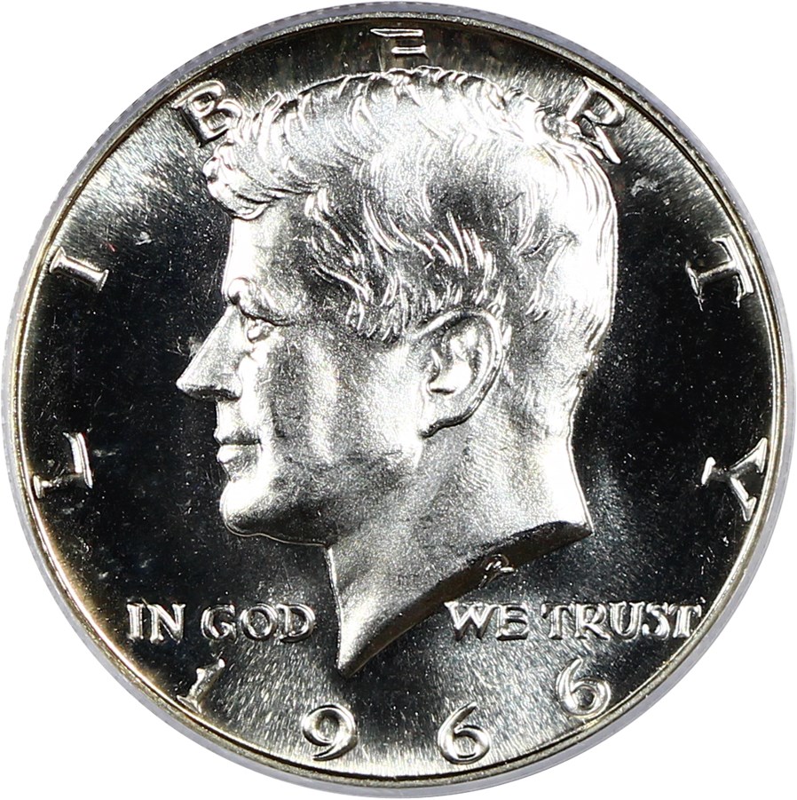 image for: Minor Variety: 1966 50c PCGS MS66 CAM (Special Mint Set, DDO)