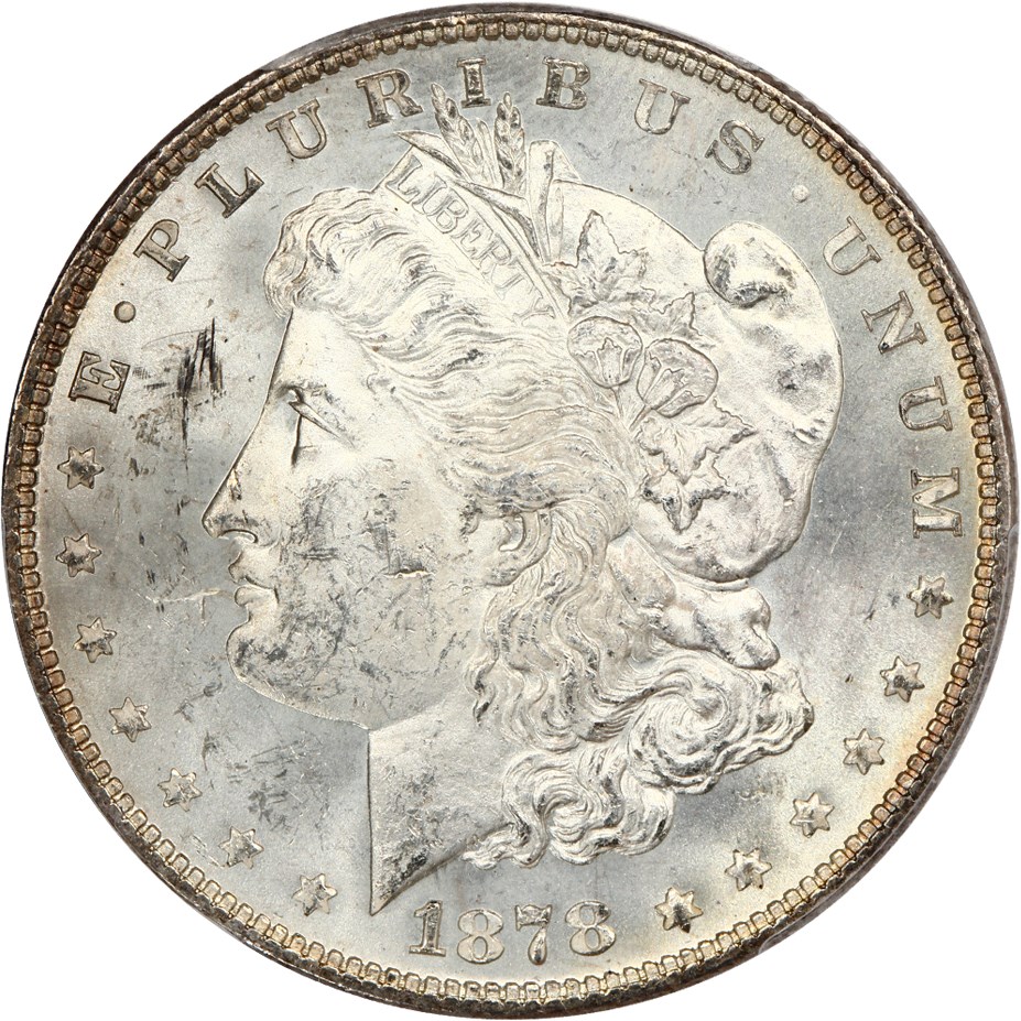 image for: 1878 7TF $1 PCGS MS63 (Reverse of 1878, VAM-83, High 1)