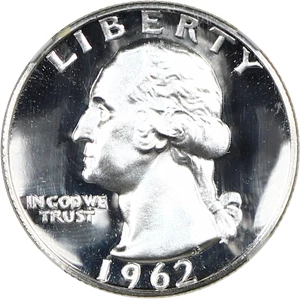 image for: 1962 25c NGC Proof 68 CAM