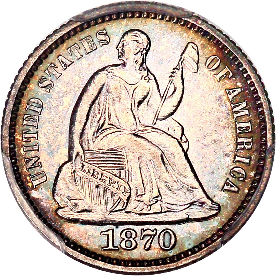 image for: 1870 H10c PCGS Proof 62