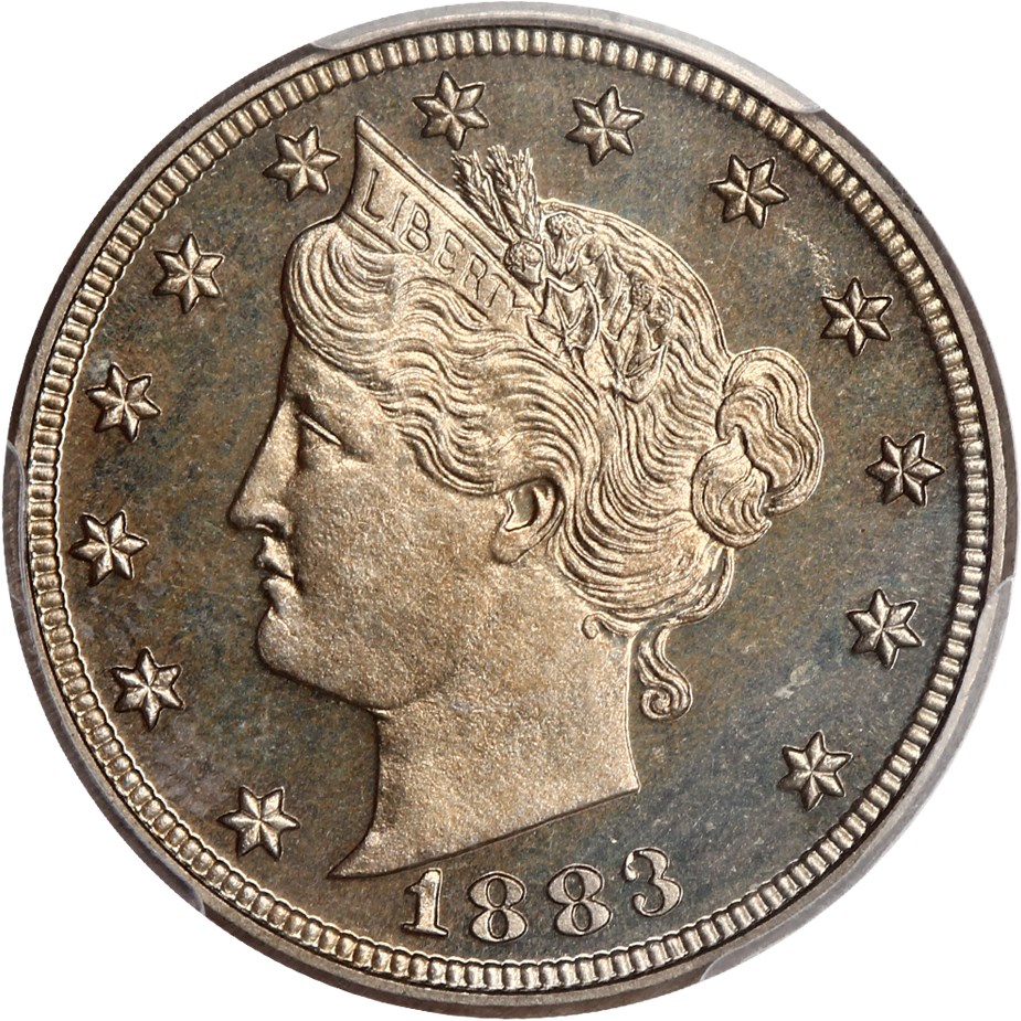 image for: 1883 5c PCGS/CAC Proof 64 CAM (With Cents)