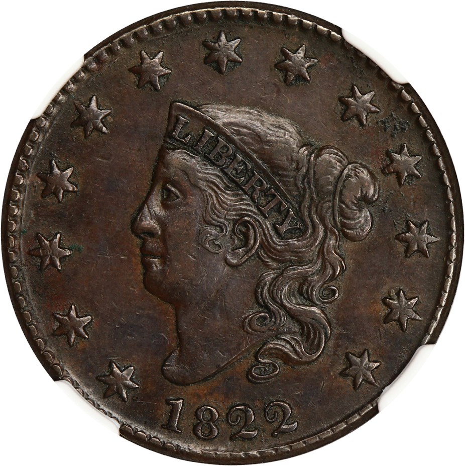 image for: 1822 1c NGC AU53 BN