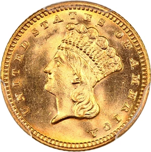 image for: 1887 G$1 PCGS MS66