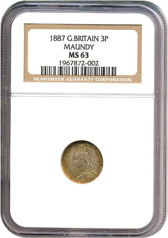 image for: Great Britain: 1887 3D  NGC MS63   