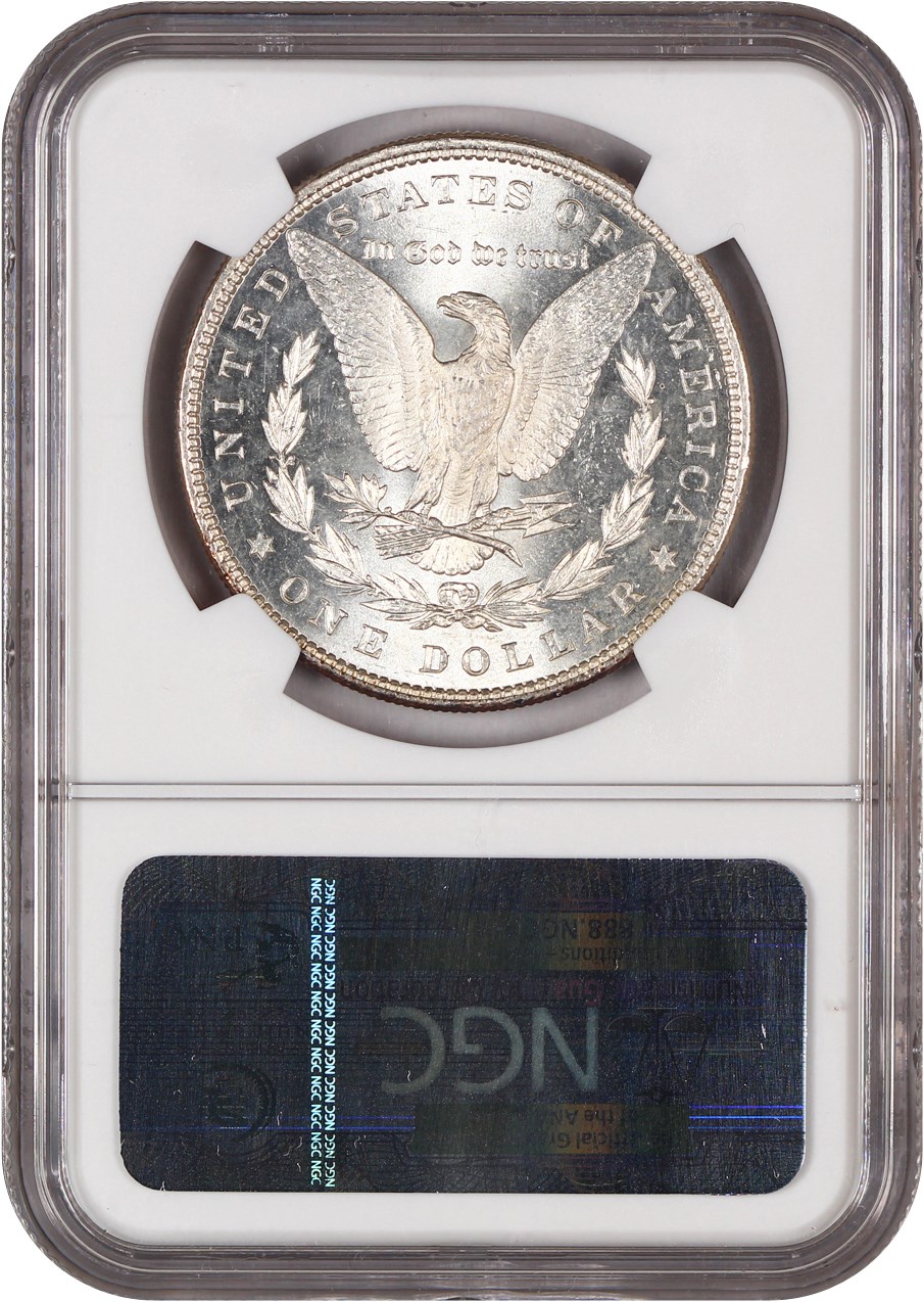 image for: Hot 50 VAM: 1884 $1 NGC MS63 (VAM-5, Doubled Ear)