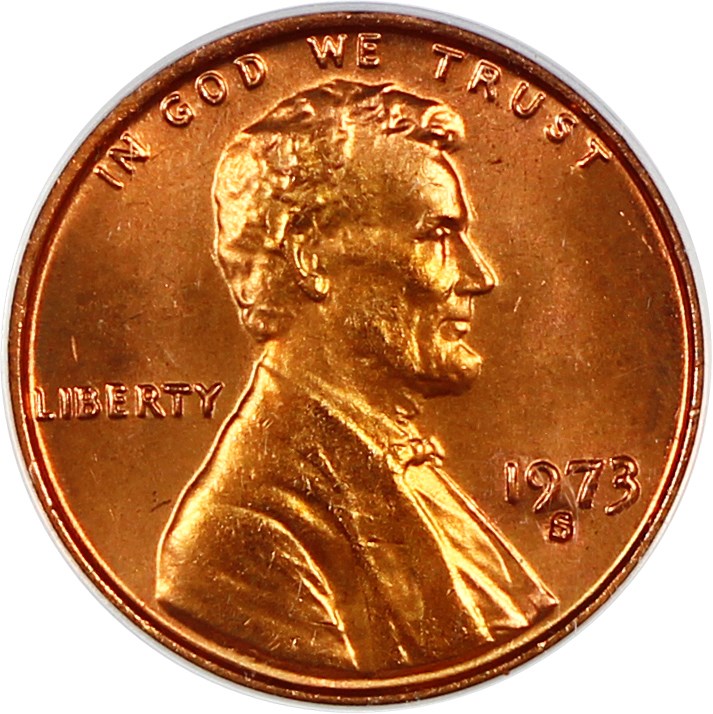 image for: 1973-S 1c PCGS MS66 RD