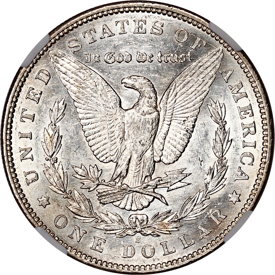 image for: Hot 50 VAM: 1895-S $1 NGC AU53 (VAM-3, S/S)