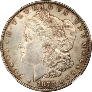 image for: 1878 7/8TF $1 NGC MS63 (VAM-33, 7/4TF)