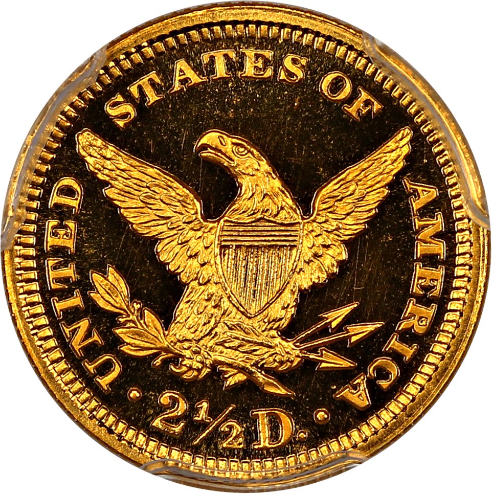 image for: 1901 $2 1/2 PCGS/CAC Proof 67 DCAM ex: D.L. Hansen