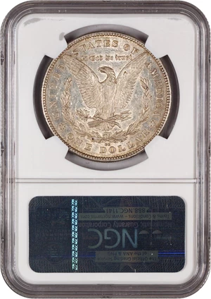 image for: 1878-CC $1 NGC AU58 (VAM-18, Doubled Leaves)